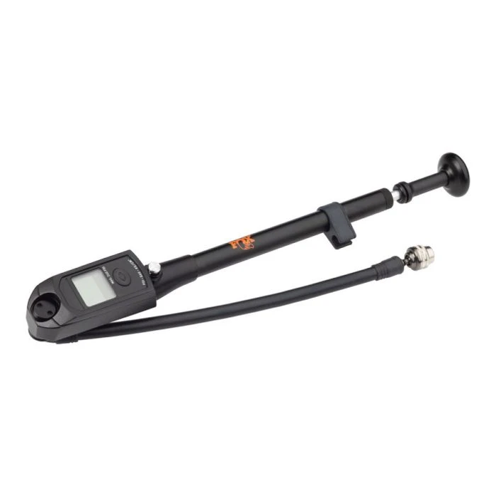 Fox Racing Fox Digital High Pressure Shock Pump W/ Bleed Valve, Foldable, 350 PSI, Swivel Head, Replaceable Battery
