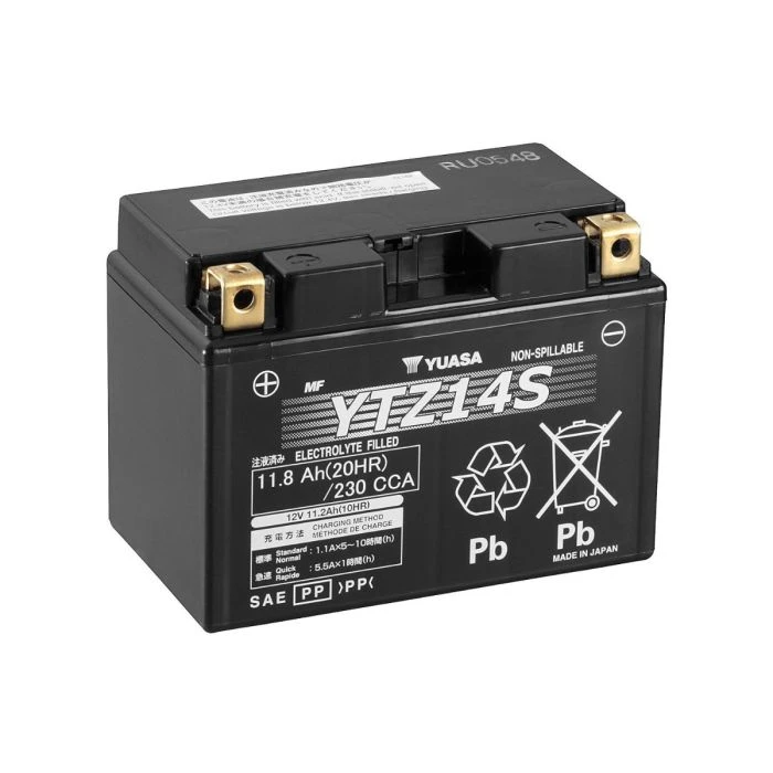Yuasa YTZ14S Factory Activated AGM High Performance Battery 3 Yuasa YTZ14S Factory Activated AGM High Performance Battery